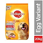 Pedigree Adult Dry Dog Food - Chicken, Egg & Rice, High Protein Variant 20 kg BAG