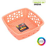 Swastik Krafty Premium Multipurpose Plastic Basket - Small, Assorted Colour 1 pc