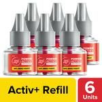 Good knight Power Activ+ Liquid Vapourizer, Mosquito Repellent Refill 45 ml each Pack of 6