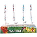 Toonpops Swirlpops With Twisty Fun Cartoon Stickers 25 g (Pack of 4)