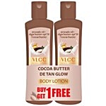 VLCC Cocoa Butter Detan Glow Body Lotion - Avocado Oil + Shea Butter + SPF 30 + Cocoa Butter 100 ml Buy 1 Get 1 Free