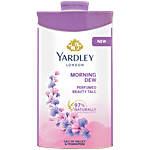 Yardley London Morning Dew Perfumed Talc for Women| 97% Naturally Derived 100 g 