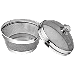 Elephant  Stainless Steel Multipurpose Fruit Basket - With Cover, 23 cm 1 pc 