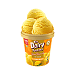 Kwality Wall's The Dairy Factory Alphonso Mango Ice Cream 700 ml Tub