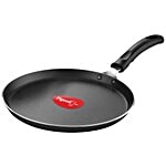Pigeon Non-Stick Aluminium Flat Dosa Tawa - 250 mm, Storm, Black 1 pc