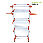 Ciplaplast Premium King Jumbo Steel Cloth Dryer Stand - Orange 30x80x184 cm