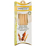Bamboooz Disposable Bamboo Wood Skewers/Pickers- For Barbecue, 15 cm 100 pcs