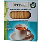 Bamboooz Bamboo Wood Flat Stirrer - 4.5 Inch 250 pcs