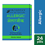 Dr. Vaidya's Allergic Pills - Relief From Allergies 24 pcs (Pack of 3)