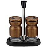 Home Puff Spice Bottles - Metal, Nested With Stand, Copper 2 pcs (Set of 2)