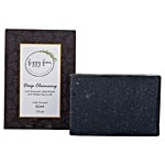 Fizzy Fern Deep Cleansing Charcoal, Shea Butter & Wheat Germ Oil Cold Pressed Soap 125 g