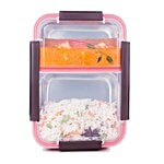 Signoraware Steel Lunch Box/Tiffin Box - Duo Star, Blue Opaque 1 pc