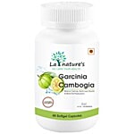 La Natures Garcinia Cambogia Softgels 60 Capsules Plastic Bottle