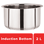 Chefset Kaviraj Tope/Patila With Lid - Stainless Steel, Induction Bottom, 18 cm 2 L