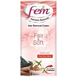 Fem Fairness Naturals Hair Removal Cream Fair & Soft Sandal - Dry Skin 25 g