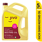 Jivo  Cold Press Kachi Ghani Mustard Oil 5 L Bottle