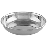 Omega Stainless Steel Pudding/Beggi Halwa Plate - 5.5 Inch 4 pcs