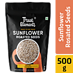 True Elements Roasted Sunflower Seeds - Rich In Protein & Fibre 500 g Pouch