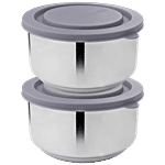 Vinayak Stainless Steel Storage/Lunch Food Container 2 pcs
