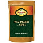 Dhampur Green Palm Jaggery With Herbs 150 g Pouch