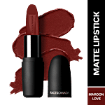 Faces Canada Weightless Matte Finish Lipstick - Highly Pigmented 4 g Maroon Love 06