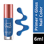 Lakme 9 to 5 Primer + Gloss Nail Color 6 ml Indigo Ink