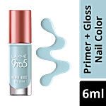 Lakme 9 to 5 Primer + Gloss Nail Color 6 ml Blue Scape