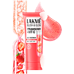 Lakme Blush & Glow Hydrating Strawberry Facewash, With Vitamin C Serum 150 g
