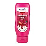 Veeba Strawberry Fruit Topping 380 g Pet Jar