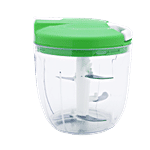 Master Vegetable-Fruit String Chopper - 5 Blades With 1 Lassi/Whisk Blade, Green 1 pc