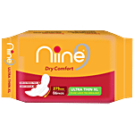 Niine  Dry Comfort Sanitary Napkins - XL, Ultra Thin, Dry & Fresh Feel, Anti Odour 6 pcs 
