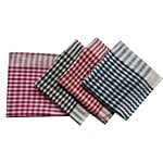 SHAMROCK Duster/Cleaning Set - Checked Print, Large 40x60 cm Pack of 4