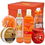 BodyHerbals Energising Orange Essentials Gift Hamper Skin Care Spa Set 8 pcs 