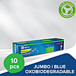bb home Garbage Bags - Jumbo, Blue, 91 x 112 cm 10 pcs (Oxo-Biodegradable)