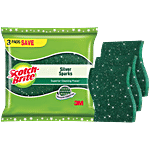 Scotch Brite Silver Sparks Scrub Pad 3 pcs