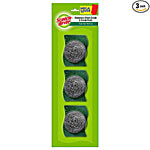 Scotch Brite Steel Scrubber Combo (3pcs Steel and 3pcs Scrub pads) 6 pcs