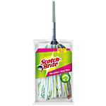 Scotch brite Microfibre Strip Mop with Telescopic Handle for Fine Dirt Removal 1 pc