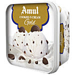 Amul Cookies N Cream Gold Ice Cream 1 L Tub
