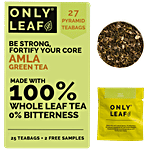 Onlyleaf Amla Green Tea - For Strong Immunity 54 g (25+2 Free Pyramid Bags x 2 g each)