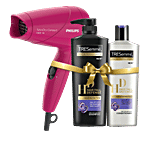 TRESemme Hair Fall Defense Shampoo & Conditioner Combo Pack + Philips Hair Dryer 3 pcs 580 ml + 190 ml