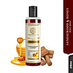 Khadi Natural Sandalwood & Honey Body Wash - Gentle Body Cleanser 210 ml