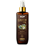 Wow Skin Science Castor Oil - Cold Pressed, Supports Healthy Hair, Skin, Eye Lashes, Eyebrows 200 ml Bottle