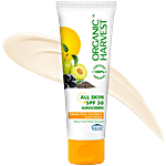Organic Harvest SPF 60 PA+++ UVA & UVB Sun Screen Lotion - All Skin Types, With Certified Organic Ingredients 100 g