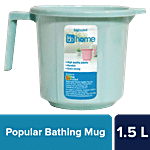 bb home Popular Plastic Bathing Mug - Sturdy & Durable, Blue 1.5 L