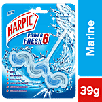 Harpic Power Fresh 6 Toilet Cleaner Rim Block - Marine 39 g 