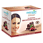Everyuth Naturals Pure & Light Tan Removal Brightening Choco Cherry Facial Kit 95 g 5 pcs
