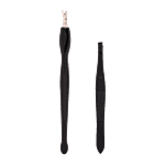 Baol Tweezers & Cuticle Remover - Black, BB1223 2 pcs