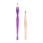 Baol Tweezers & Cuticle Remover - Plastic & Stainless Steel, BB1224, Violet 2 pcs