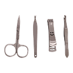 Baol Stainless Steel Manicure Set - Silver, BB1226 4 pcs