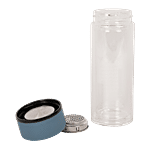 DP Double Walled Glass Bottle With Blue Cap - BB1243BLU 350 ml